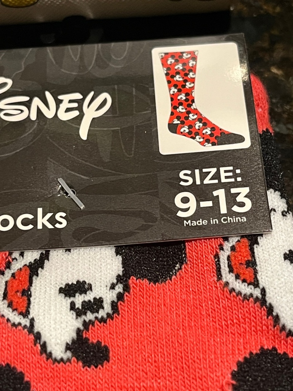 NWOT Disney parks Mickey Mouse Loungefly wallet w/ NWT socks - Picture 4 of 7